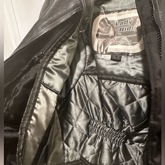 Lady Rider by Frank Thomas Riding Leather Jacket - Size: UK 10 / US 8 / Medium - Picture 3 of 16